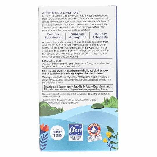 Arctic Cod Liver Oil Softgels, NRN